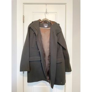 J. Crew hooded wool coat